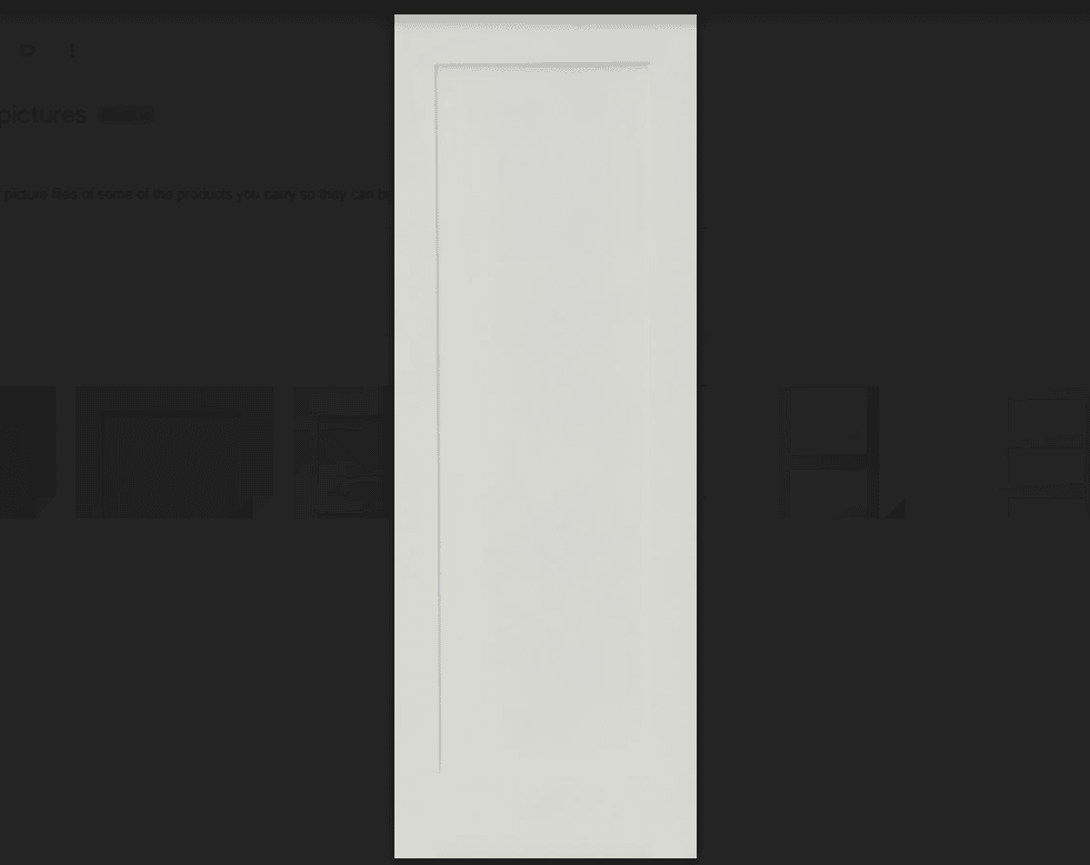 1 Panel Solid Core Shaker Door 18"x80"x1-3/8"