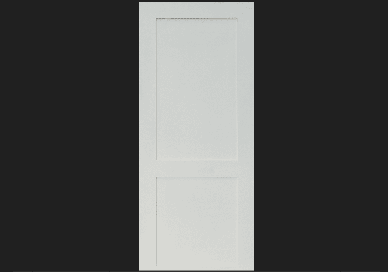 2 Panel Solid Core Shaker Door 18"x80"x1-3/8"