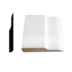 ALEXANDRIA MOULDING 05737- 5IN Colonial Step Baseboard MDF, 5 ½ IN x 5/8IN x 14FT