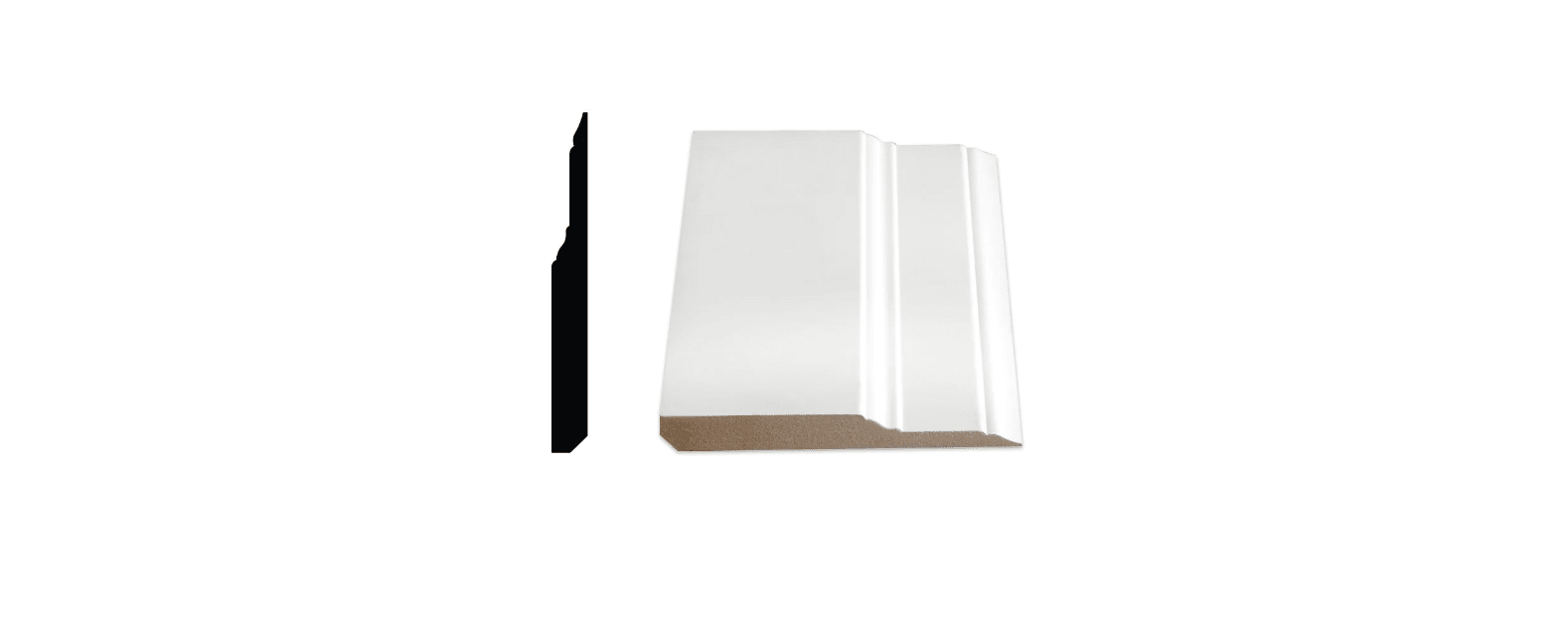 ALEXANDRIA MOULDING 05737- 5IN Colonial Step Baseboard MDF, 5 ½ IN x 5/8IN x 14FT
