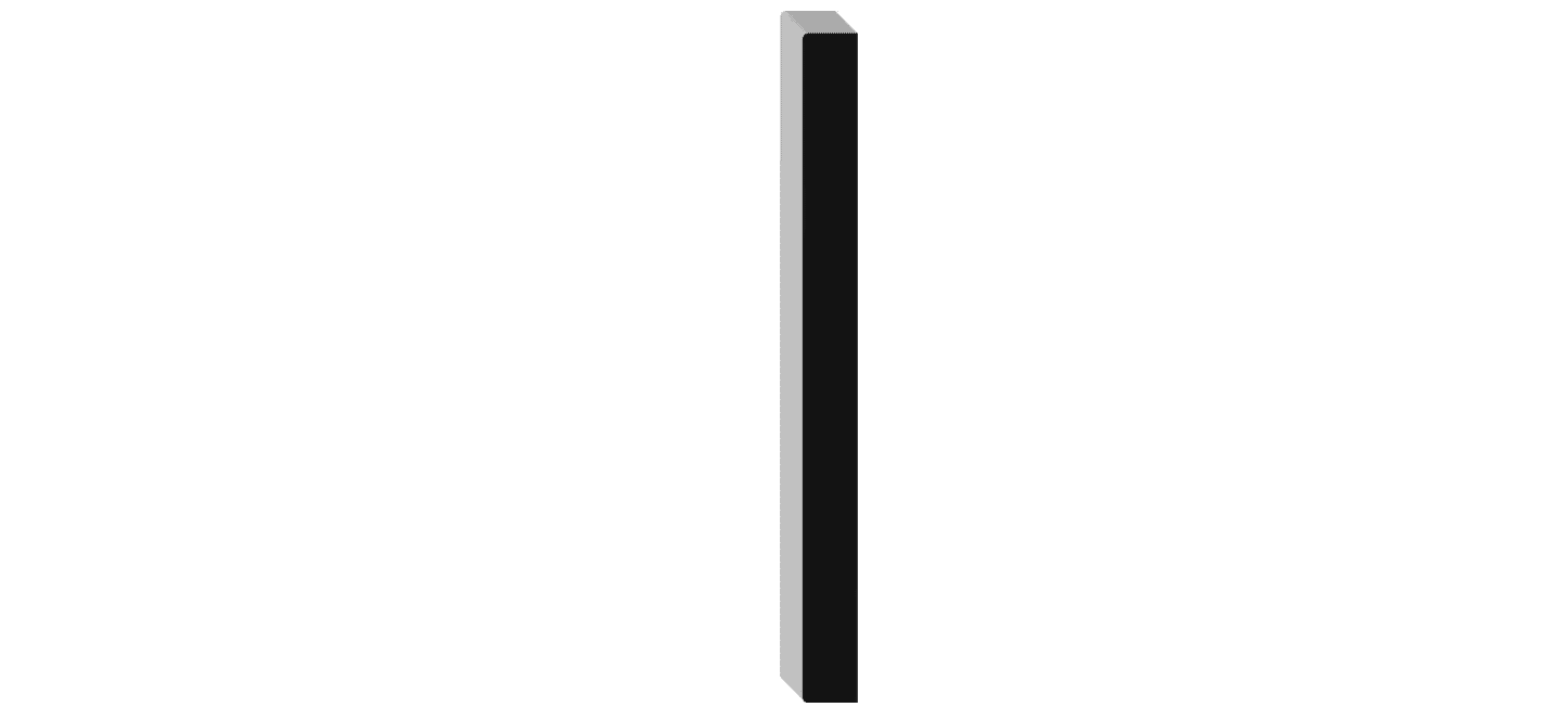 ALEXANDRIA MOULDING 15008- 7IN Square Baseboard MDF7 ¼ IN x 5/8IN x 12FT