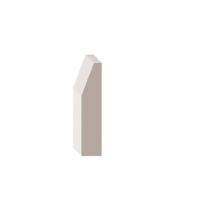 ALEXANDRIA MOULDING 2189A-2 ¾ IN Bevel Casing MDF, 2 ¾ IN x 5/8IN x 7FT
