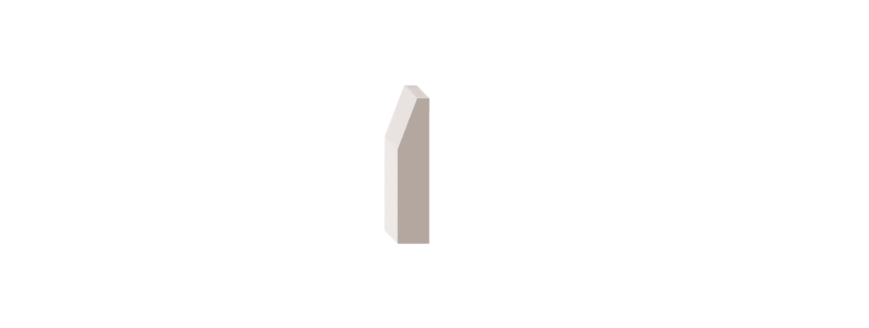 ALEXANDRIA MOULDING 2189A-2 ¾ IN Bevel Casing MDF, 2 ¾ IN x 5/8IN x 7FT