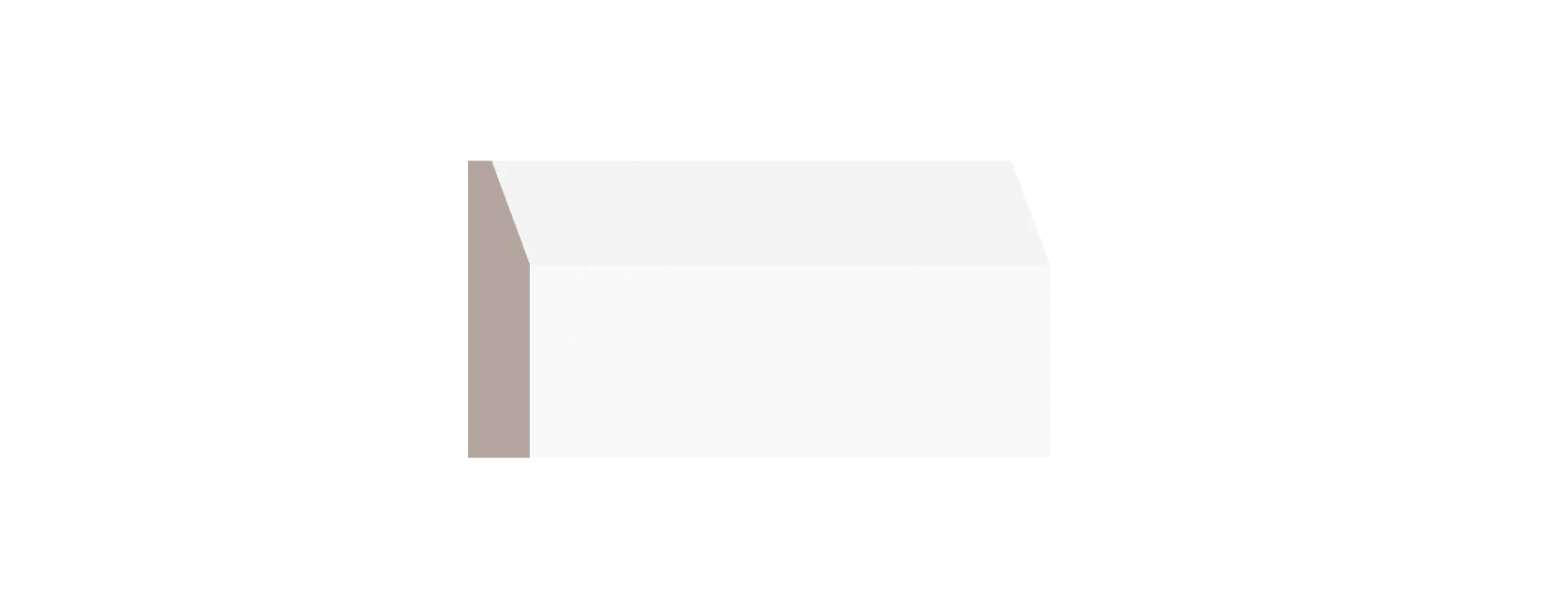 ALEXANDRIA MOULDING 2189A-2 ¾ IN Bevel Casing MDF, 2 ¾ IN x 5/8IN x 7FT