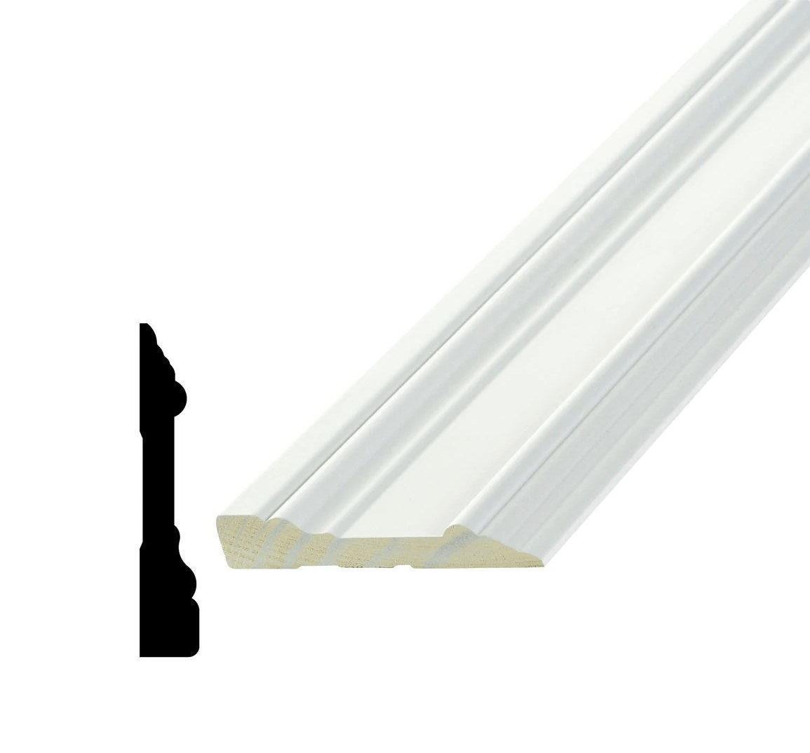 ALEXANDRIA MOULDING 7715- 3 ½ IN Casing MDF, 3 ½ IN x 3/4IN x 16FT