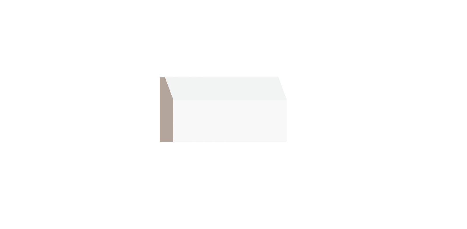 ALEXANDRIA MOULDING 7719 -2 ¾ Step Casing MDF, 2 ¾ IN x 5/8IN x 14FT