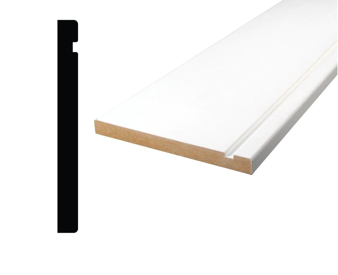 ALEXANDRIA MOULDING 9290- 5IN Square Baseboard MDF 5IN x 1/2IN x 14FT