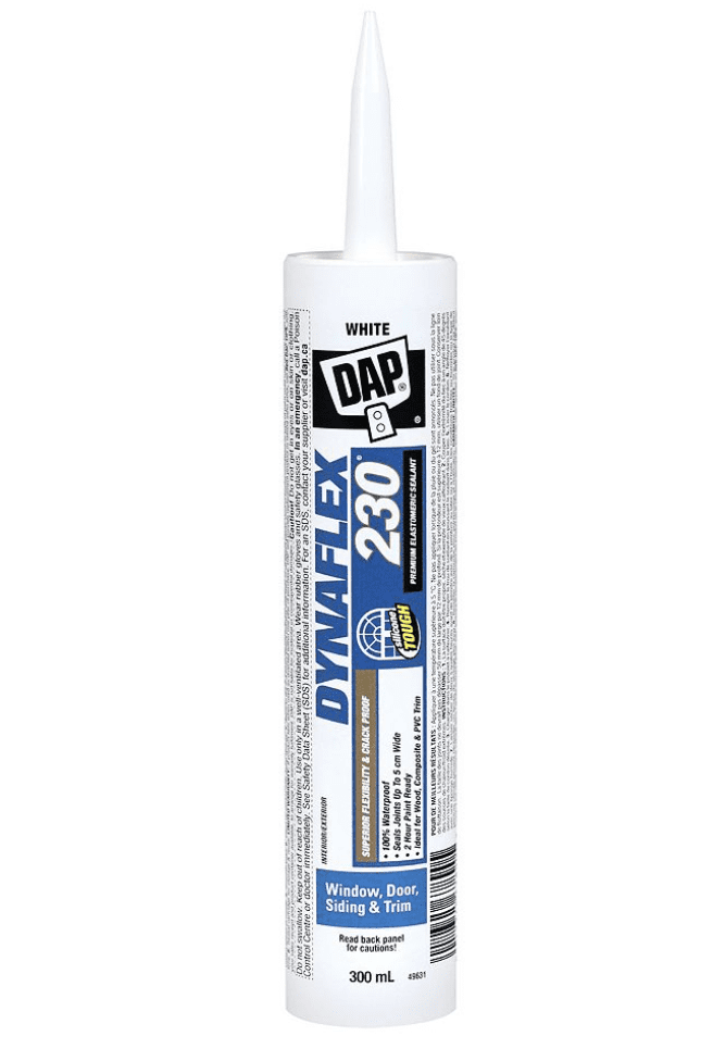 DAP® 74084 DYNAFLEX 230 Premium Indoor/Outdoor Elastomeric Sealant White 300mL