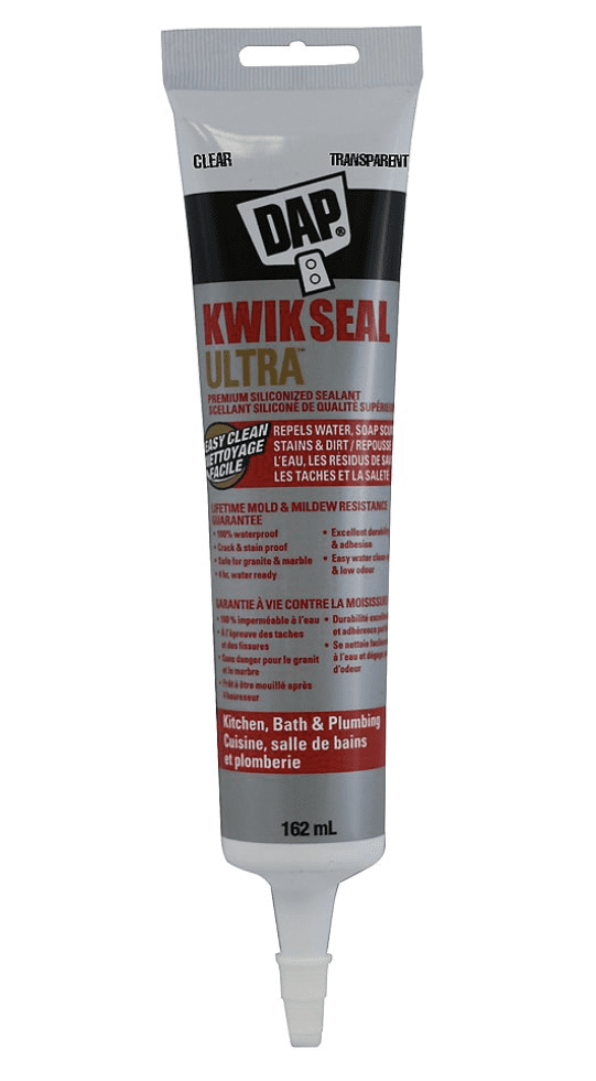 DAP® 74824 KWIK SEAL ULTRA - Kitchen & Bath Premium Hydrophobic Sealant - Squeeze tube clear 162ml