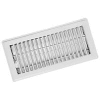 IMPERIAL RG0247 FLOOR REGISTER STEEL 4 IN H X 10 IN W WHITE
