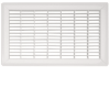 IMPERIAL RG1166 HEAVY GAUGE STEEL FLOOR RETURN AIR GRILLE 6-IN X 30-IN WHITE