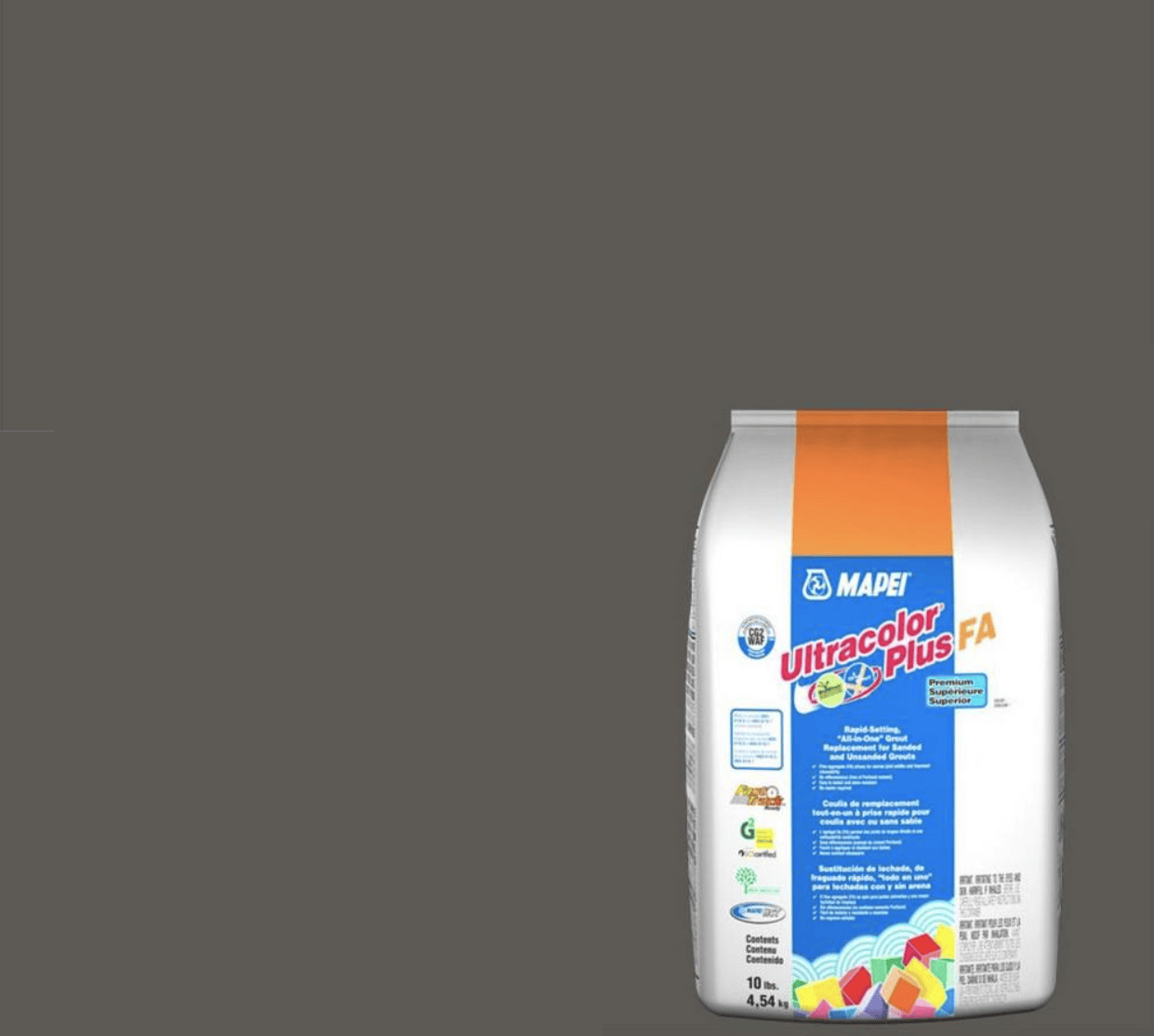MAPEI ULTRACOLOR PLUS FA CHARCOAL #47 4.54KG/10LB