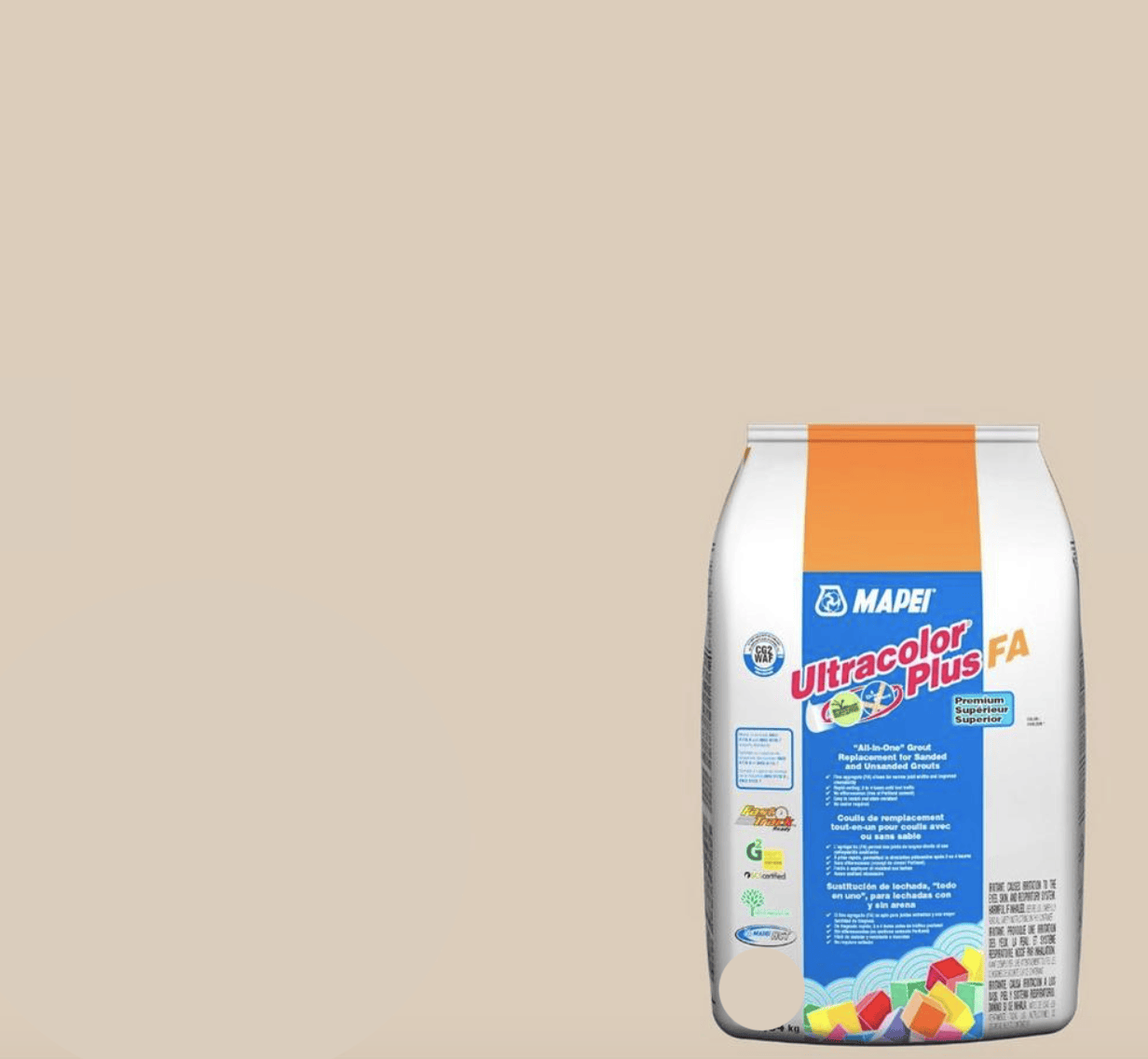 MAPEI ULTRACOLOR PLUS FA LIGHT ALMOND #49 11.4KG/25LB