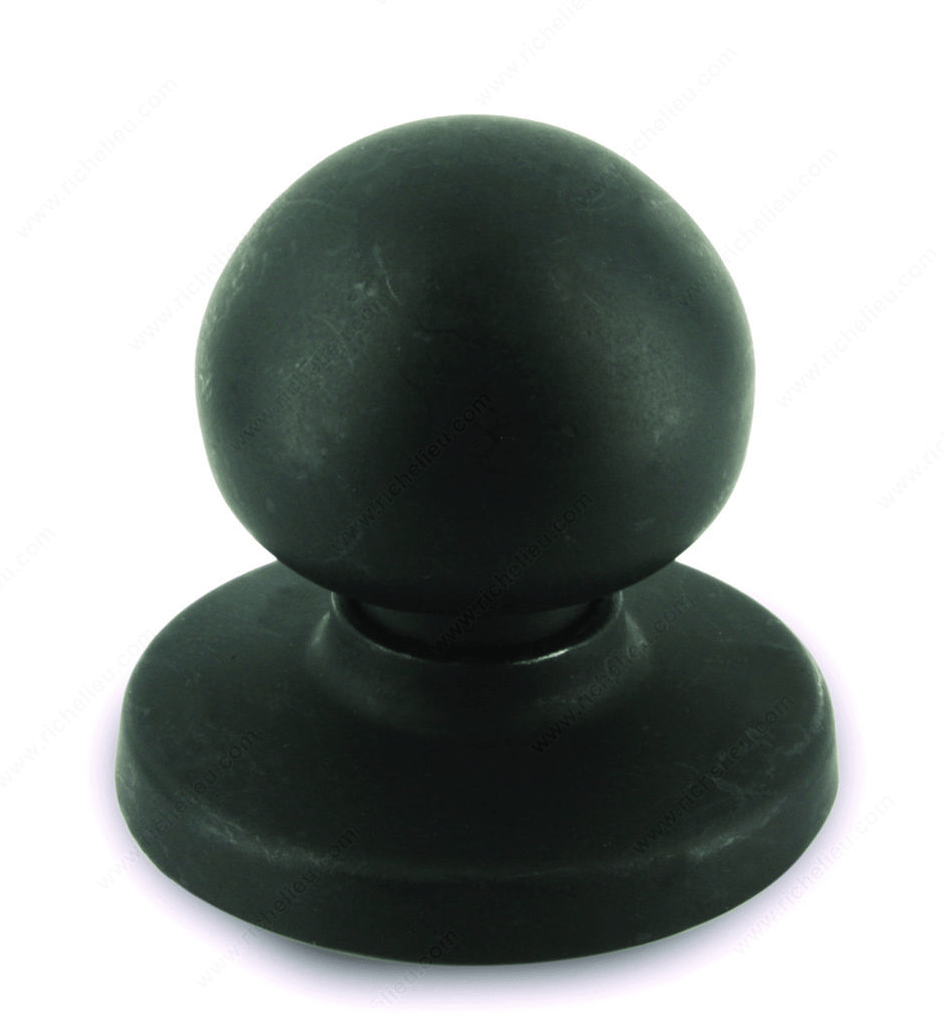 RICHELIEU BP3922900 KNOB MET.1 1/4''(8/32)MATT BLK