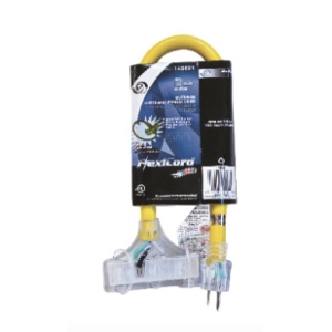 140021 EXTENSION CORD 0.6M STW 10-3 3-OUTLET