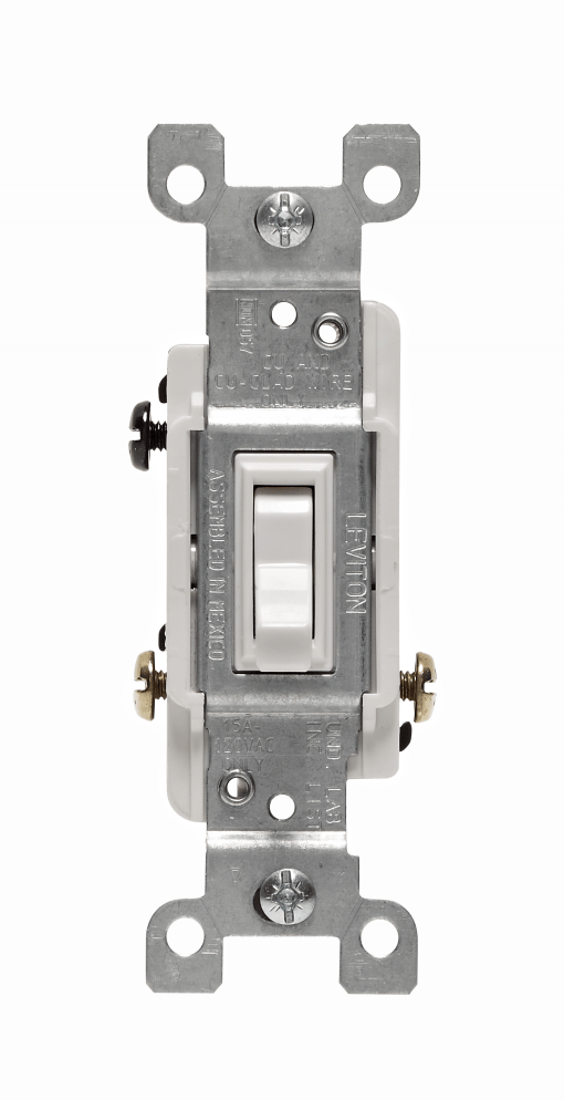 LEVITON 01453 WM BK WH SW TGL 3W 15A120VAC