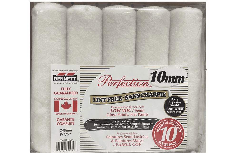 BENNETT 10BAG LF10MM 10 Pack Lint Free Rollers 10mm
