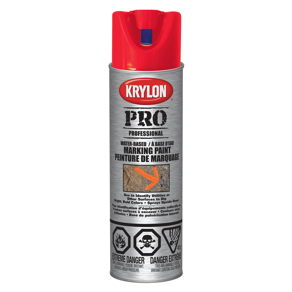 KRYLON PROFESSIONAL MARKING WATER FL RED